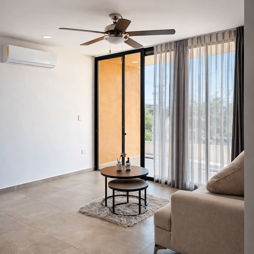 Departamento en renta en Temozón Norte, Mérida 2 habitaciones, 3 baños — foto 4 de 18